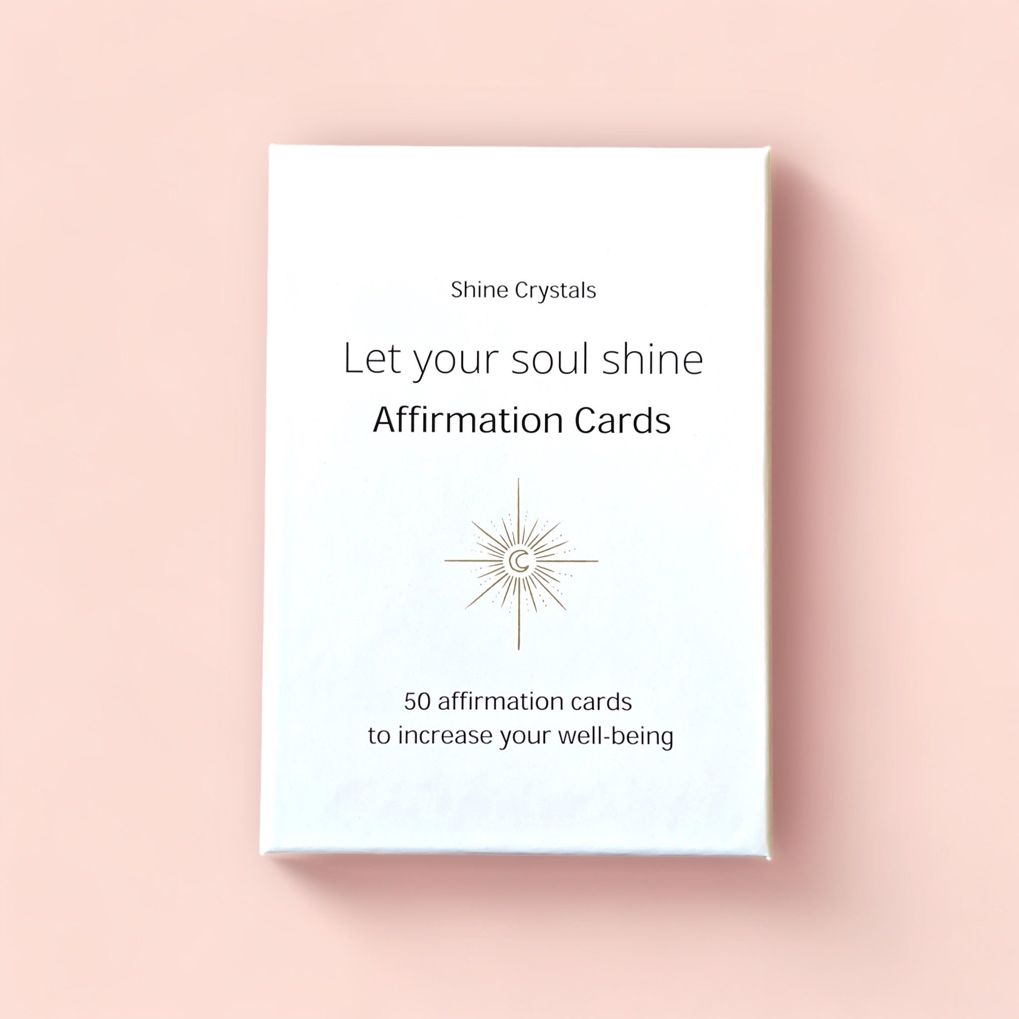 Affirmationskort - Let your soul shine av Shine Crystals 